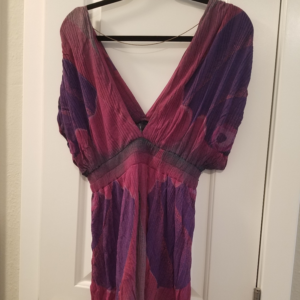 Free People_Boho Flowy Top w/Sequin Waist - Picture 3 of 8